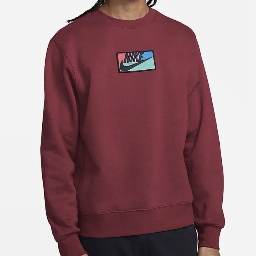 NWT Nike NSW Club Crew Fleece Pullover FB8435-677, Size XS